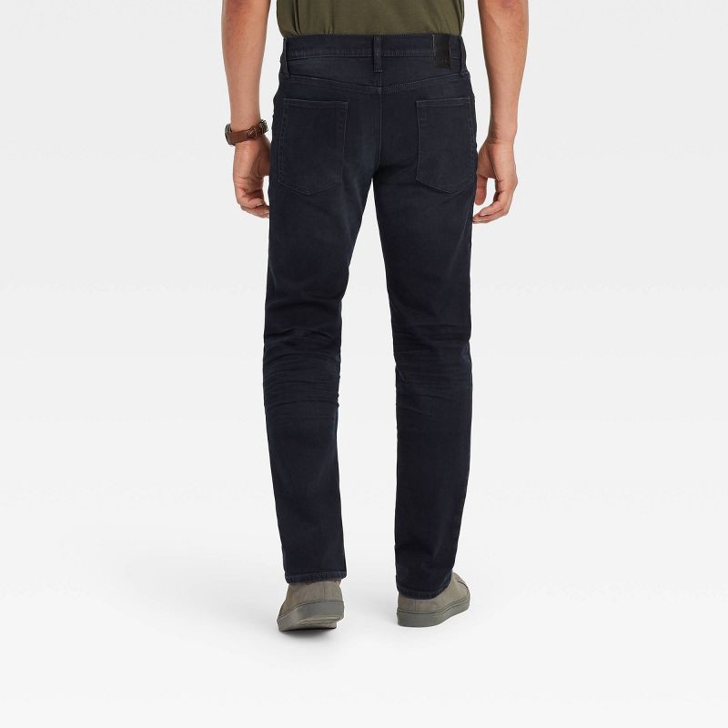 slide 2 of 3, Men's Slim Straight Fit Jeans - Goodfellow & Co™ Black Denim 40x32, 1 ct