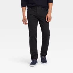 Men's Slim Fit Jeans - Goodfellow & Co™ Black 30x30: Lightweight Denim, Mid Rise, Stretch Fabric