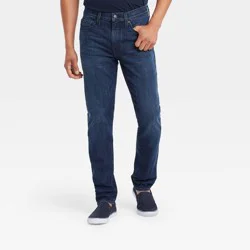 Men's Slim Fit Jeans - Goodfellow & Co™ Dark Blue Wash 40x32