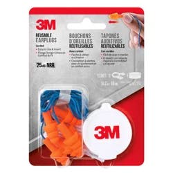 3M Corded Reusable Earplugs with Case
