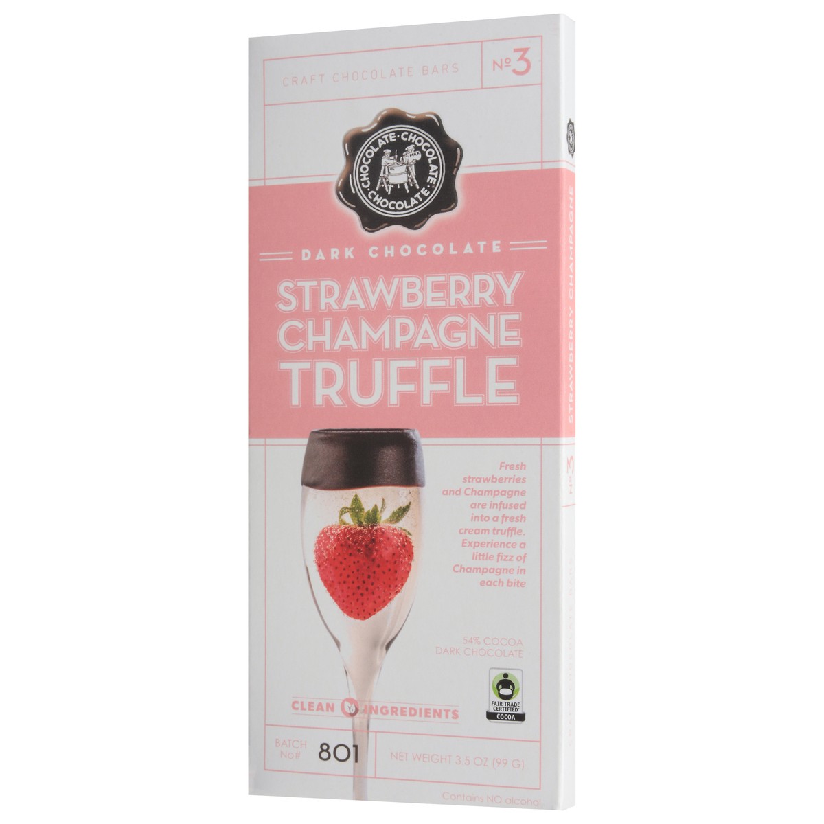 slide 12 of 13, Chocolate Chocolate Chocolate Strawberry Champagne Truffle Dark Chocolate 3.5 oz, 3.5 oz