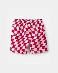 Carter's Boys Marvel Spider-Man Swim Trunks - Red/White - Size 8