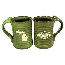 Mug Tall Pottery Michigan