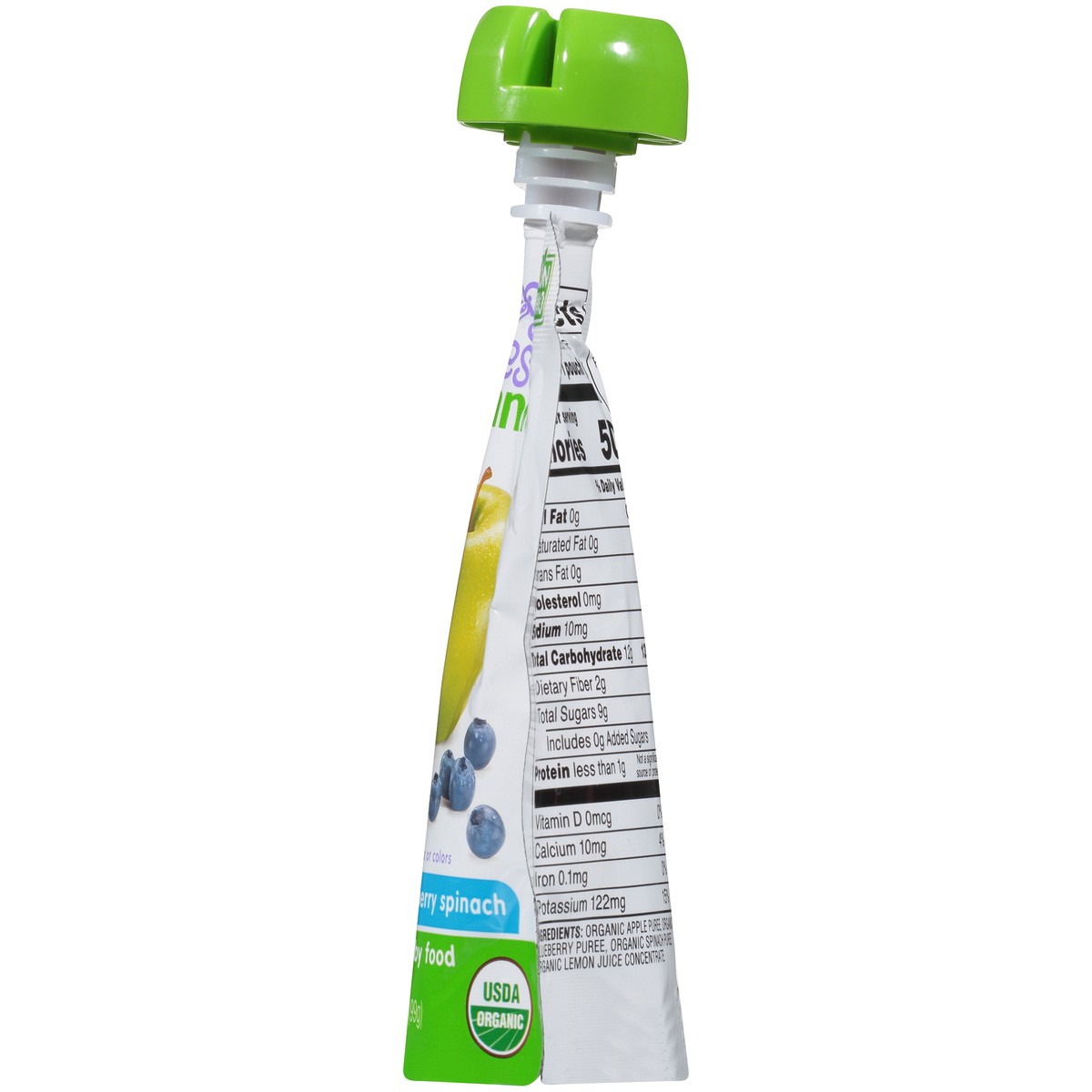 slide 8 of 9, Tippy Toes Organic 2 (6 Months & Up) Apple Blueberry Spinach Baby Food 3.5 oz, 3.5 oz