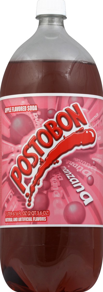 slide 2 of 4, Postobón Manzana Apple Flavored Soda - 2 liter, 2 liter