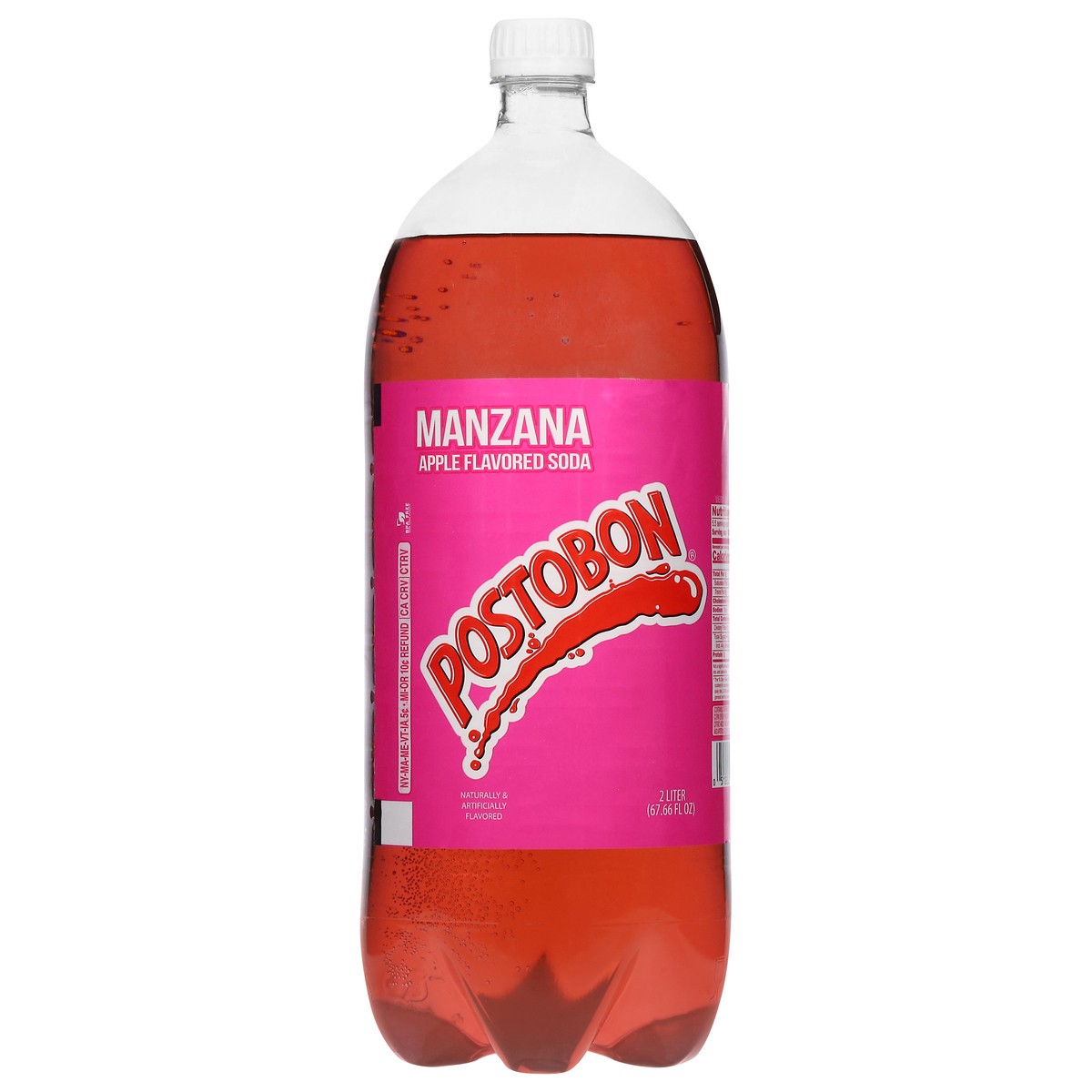 slide 1 of 4, Postobón Manzana Apple Flavored Soda - 2 liter, 2 liter