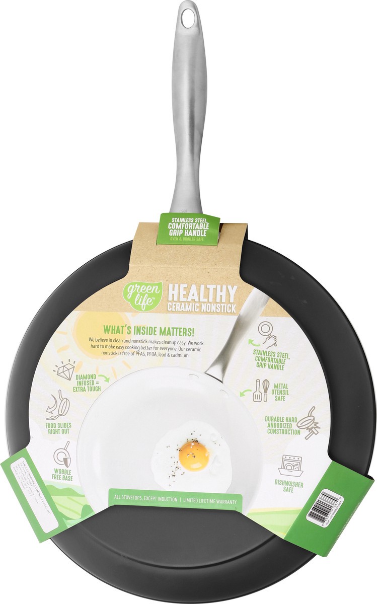 slide 8 of 8, GreenLife Green Life 12 Inch Gourmet Pro Fry Pan, 1 ct