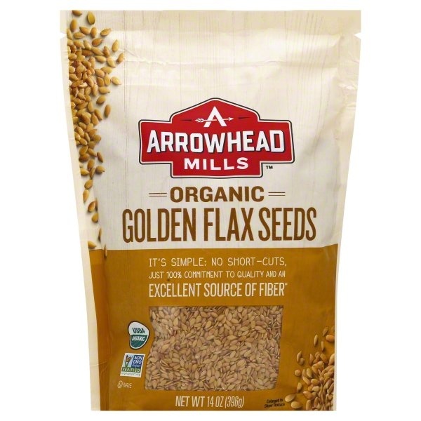 slide 1 of 1, Arrowhead Mills Flax Seeds, Organic, Golden, 14 oz