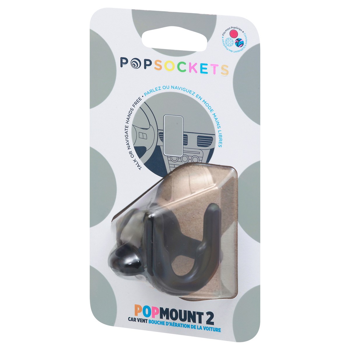 slide 4 of 11, PopSockets Black Car Vent PopMount 2 1 ea, 1 ct