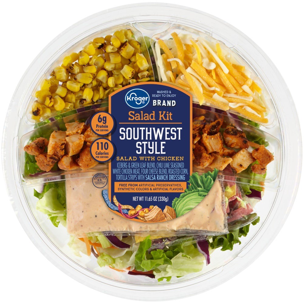 slide 2 of 2, Kroger Southwest Style Salad Kit, 11.65 oz