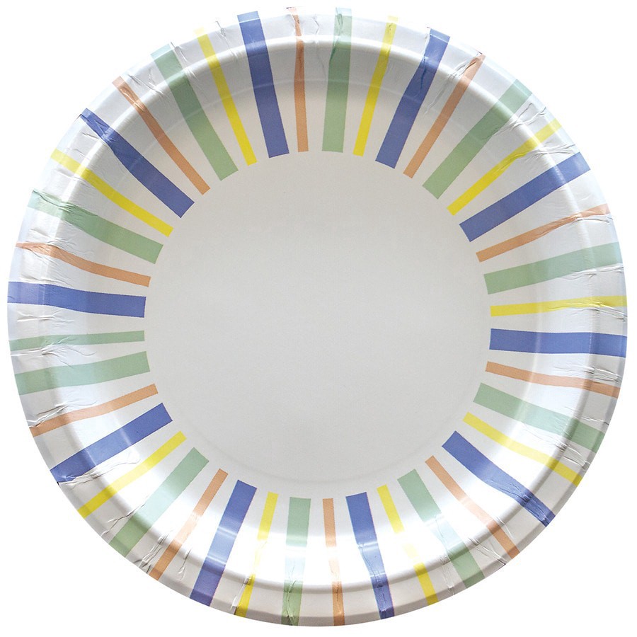 slide 4 of 5, Complete Home Everyday Paper Plates 8-3/8 in (21.3 cm), 70 ct