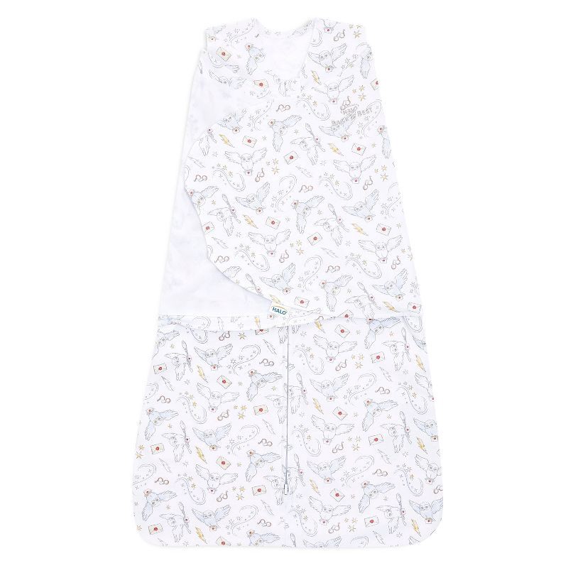 slide 1 of 2, HALO Innovations 100% Cotton Sleepsack Swaddle Wrap - S - Harry Potter Messenger, 1 ct