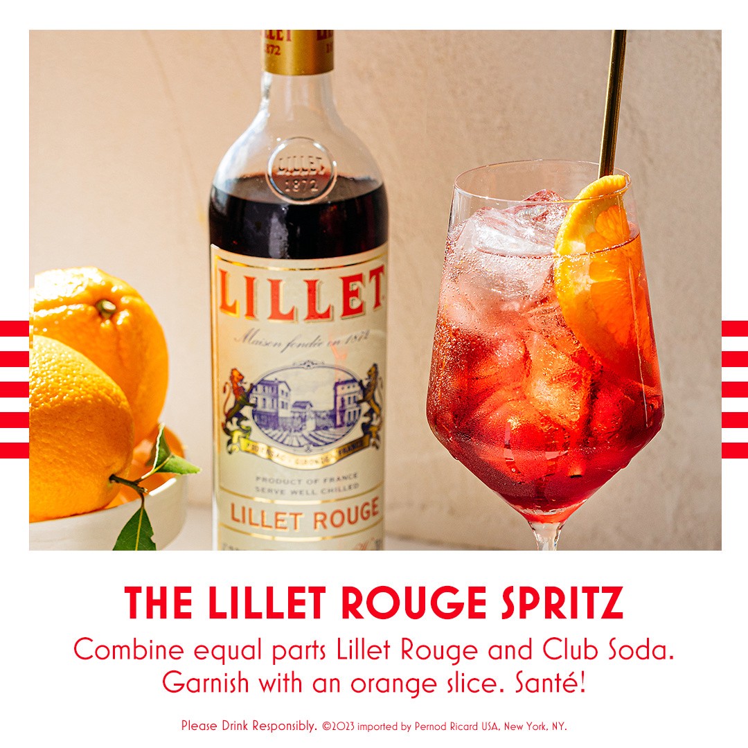 slide 4 of 10, Lillet Rouge Aperitif 750mL, 17% ABV, 750 ml