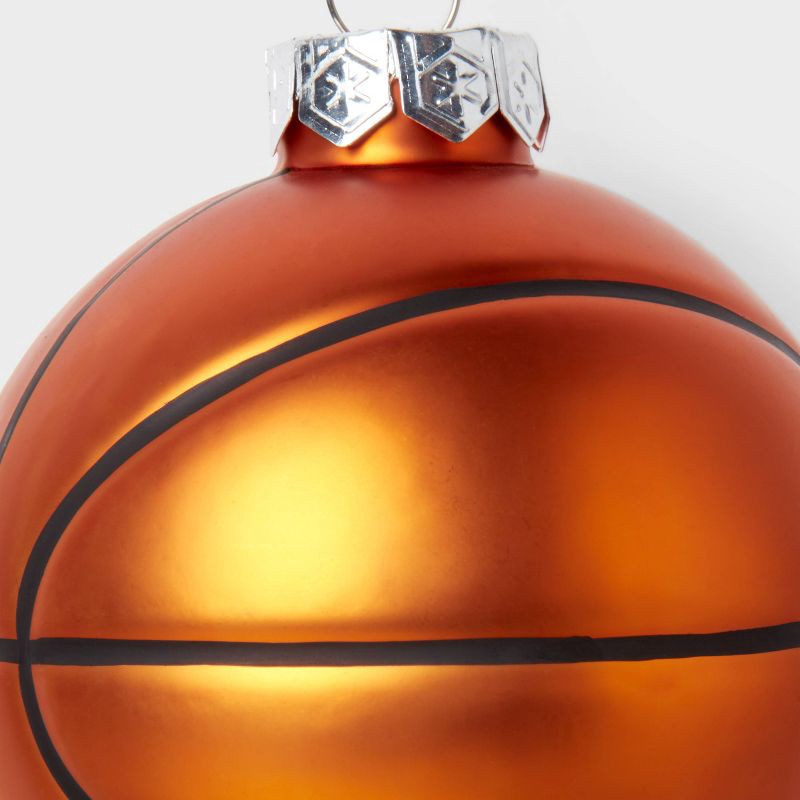 slide 3 of 3, Glass Basketball Christmas Tree Ornament - Wondershop™, 1 ct