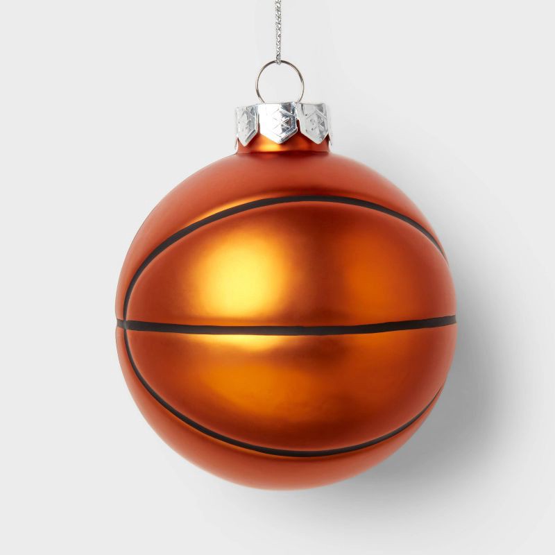 slide 1 of 3, Glass Basketball Christmas Tree Ornament - Wondershop™, 1 ct