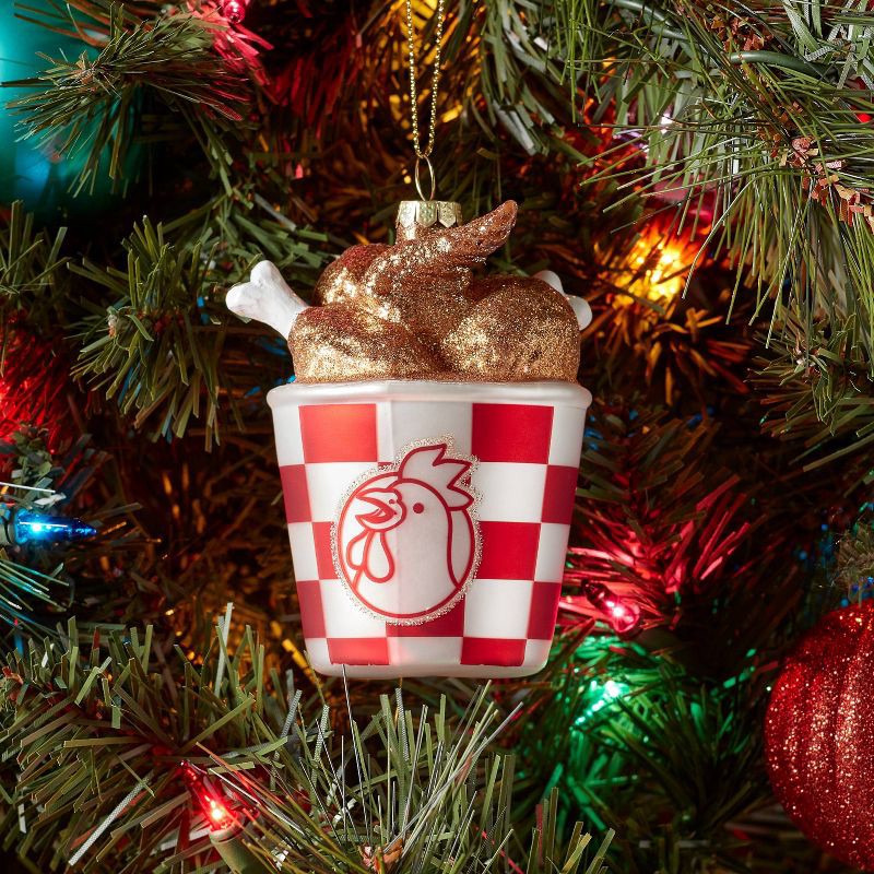slide 2 of 3, Glass Fried Chicken Christmas Tree Ornament - Wondershop™: Indoor Decoration, 1 ct