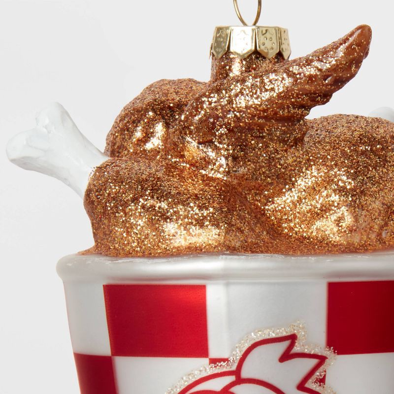 slide 3 of 3, Glass Fried Chicken Christmas Tree Ornament - Wondershop™: Indoor Decoration, 1 ct