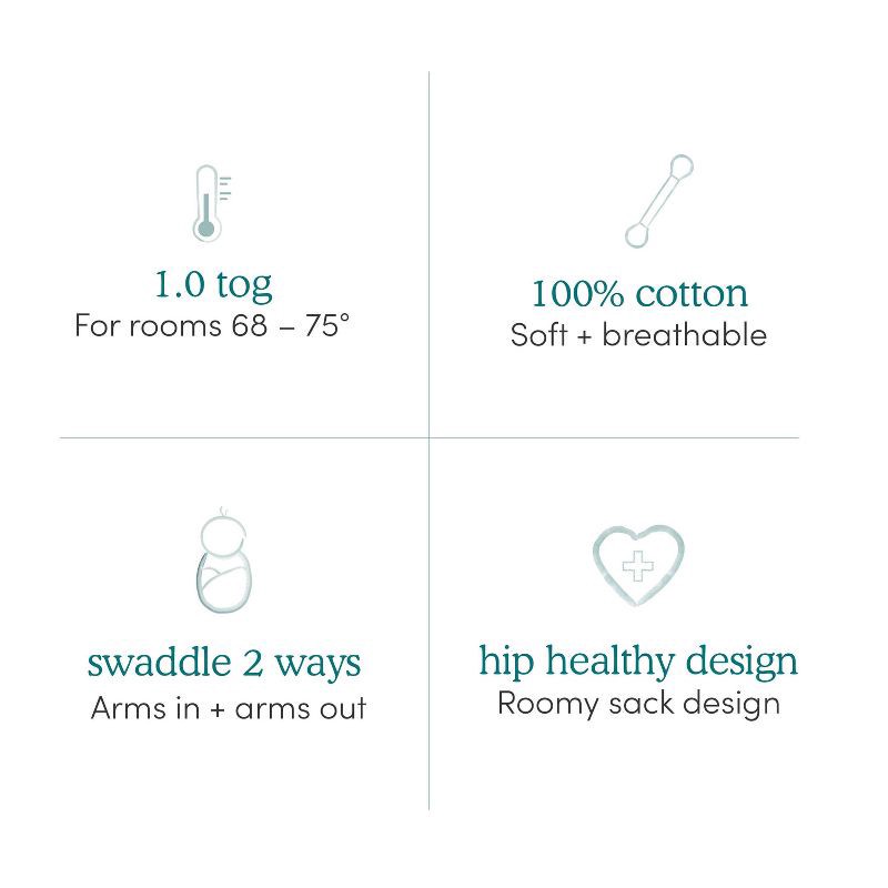 slide 5 of 7, aden + anais essentials Baby Winnie the Pooh 100% Cotton Quick Change Easy 3pk Sleeveless Swaddle Wraps - Winnie the Pooh 0-3m, 3 ct