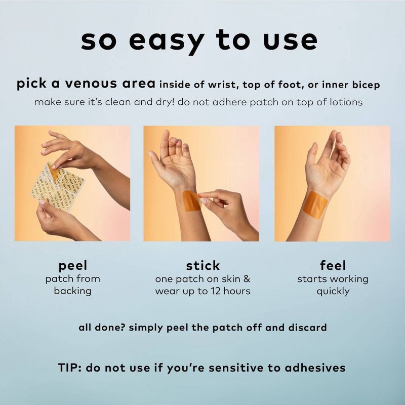 slide 6 of 9, The Good Patch Relax Plant-Based Vegan Wellness Patch - 4ct, 4 ct