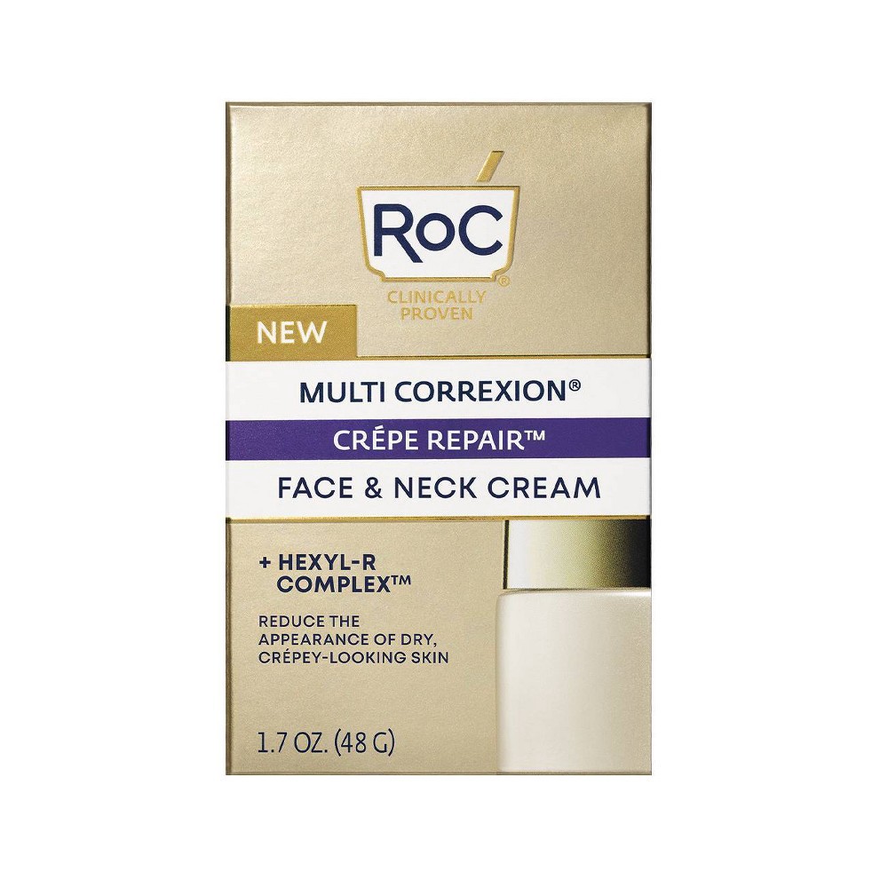 slide 11 of 12, RoC Face & Neck Anti-Aging Moisturizer Firming Cream for Crepey Skin - 1.7 fl oz, 1.7 fl oz