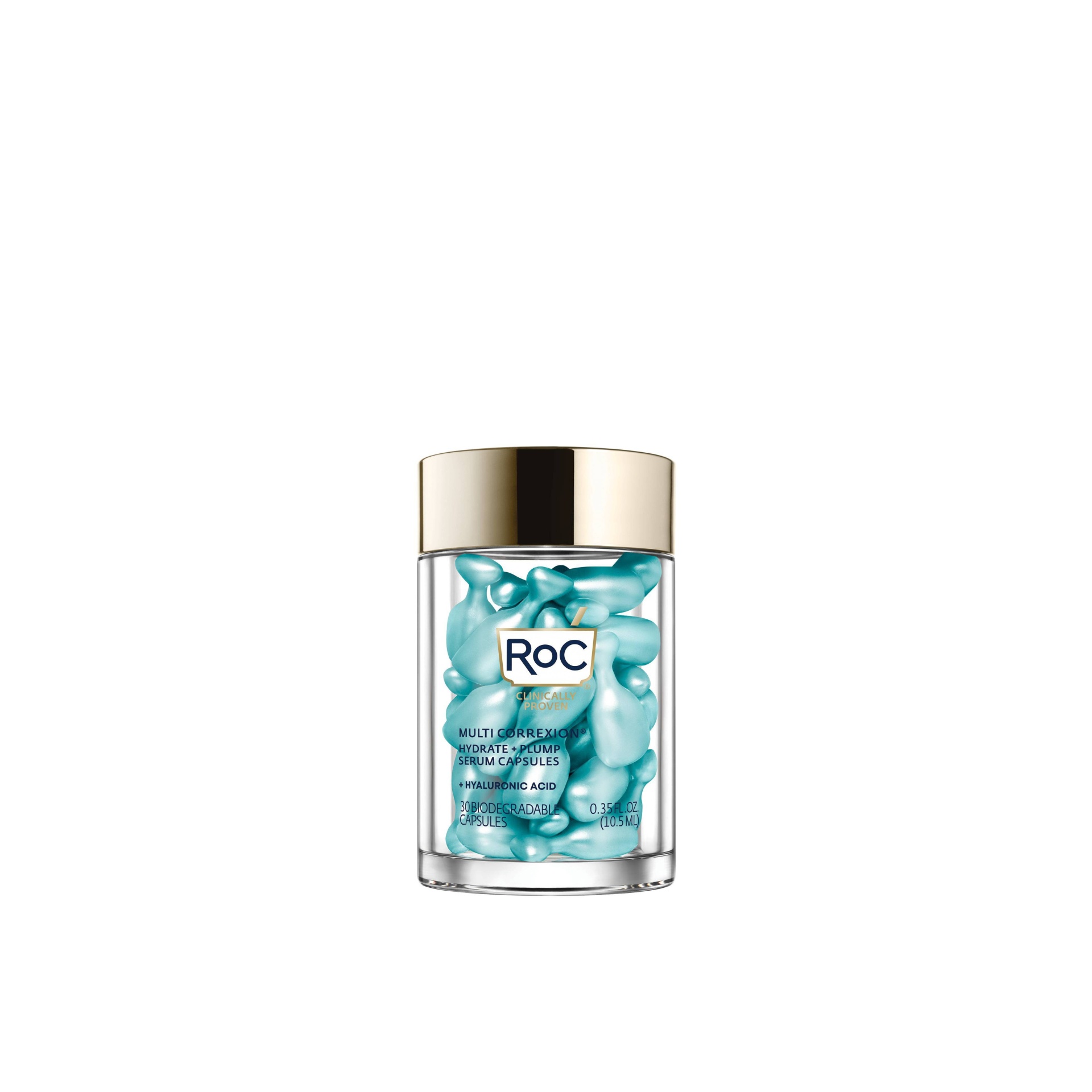 slide 1 of 16, RoC Multi Correxion Hydrate + Plump Night Serum Capsules with Hyaluronic Acid - 30ct, 30 ct