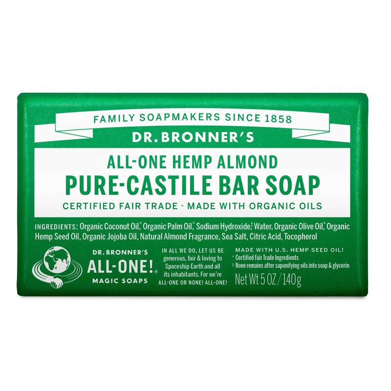 slide 1 of 3, Dr. Bronner's Almond Bar Soap - 5oz, 5 oz