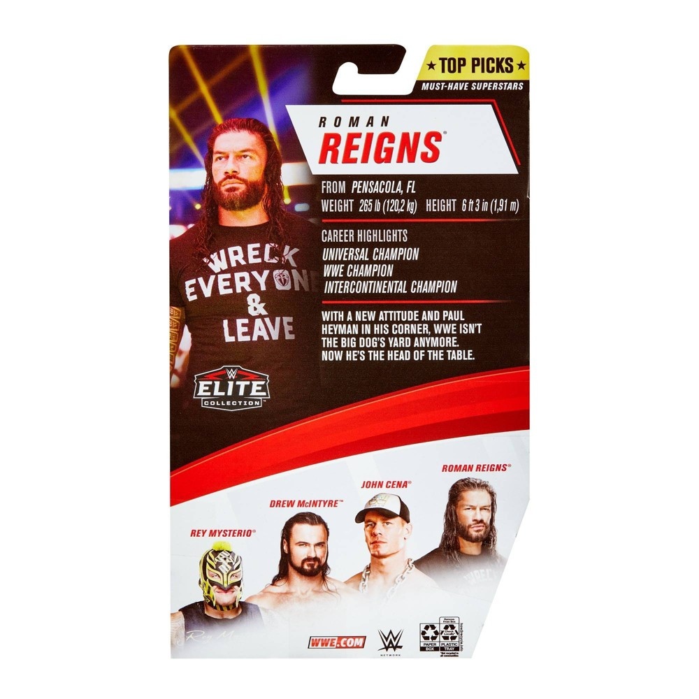slide 2 of 2, WWE Top Picks Elite Collection Roman Reigns Action Figure, 1 ct