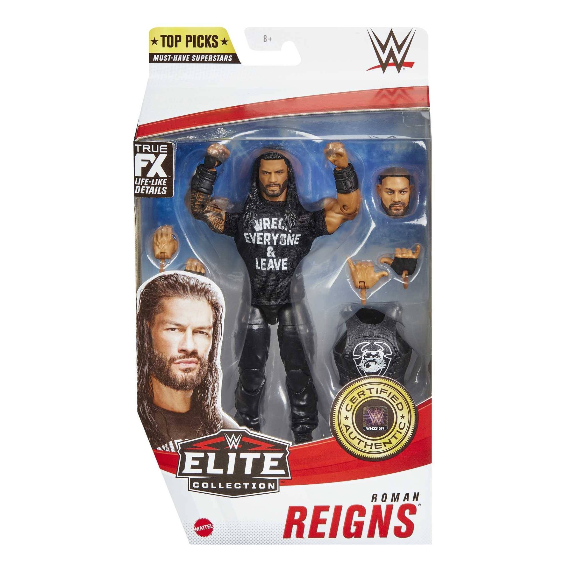 slide 1 of 2, WWE Top Picks Elite Collection Roman Reigns Action Figure, 1 ct