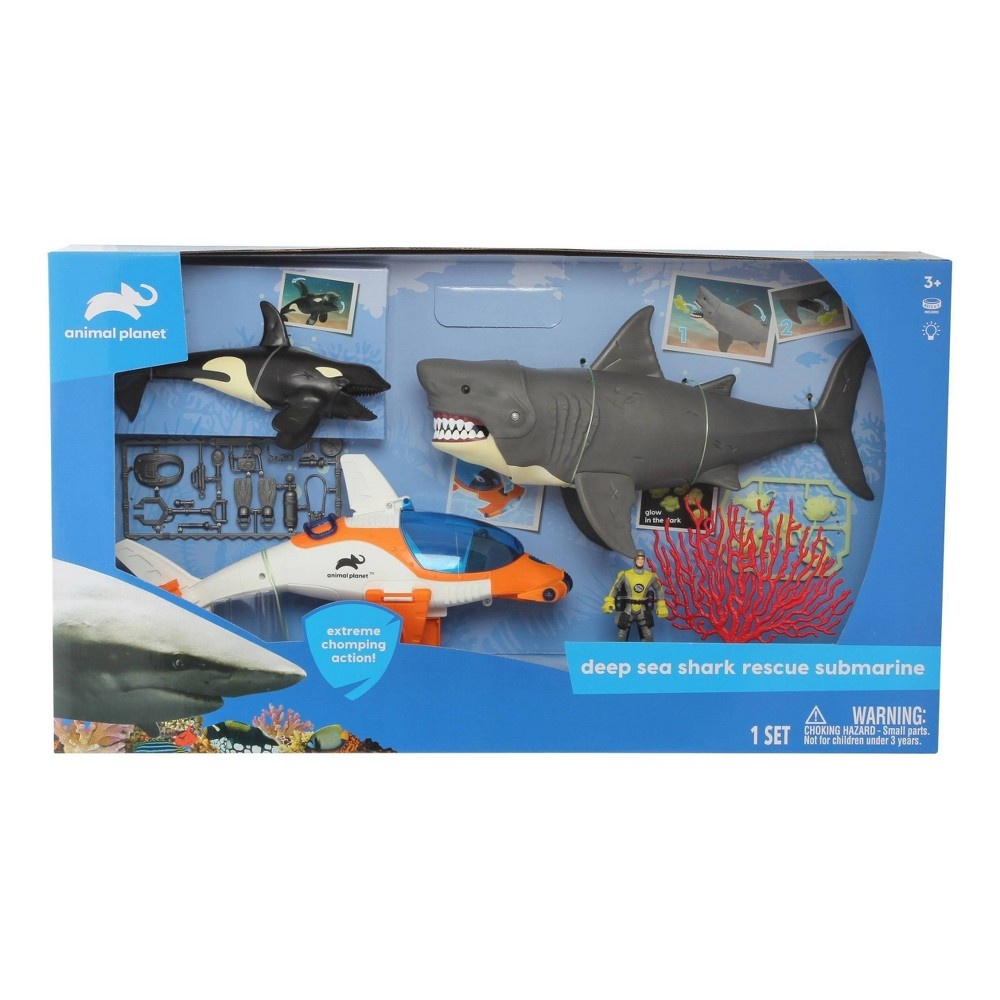 slide 2 of 5, Animal Planet Deep Sea Shark Rescue Submarine Set, 1 ct