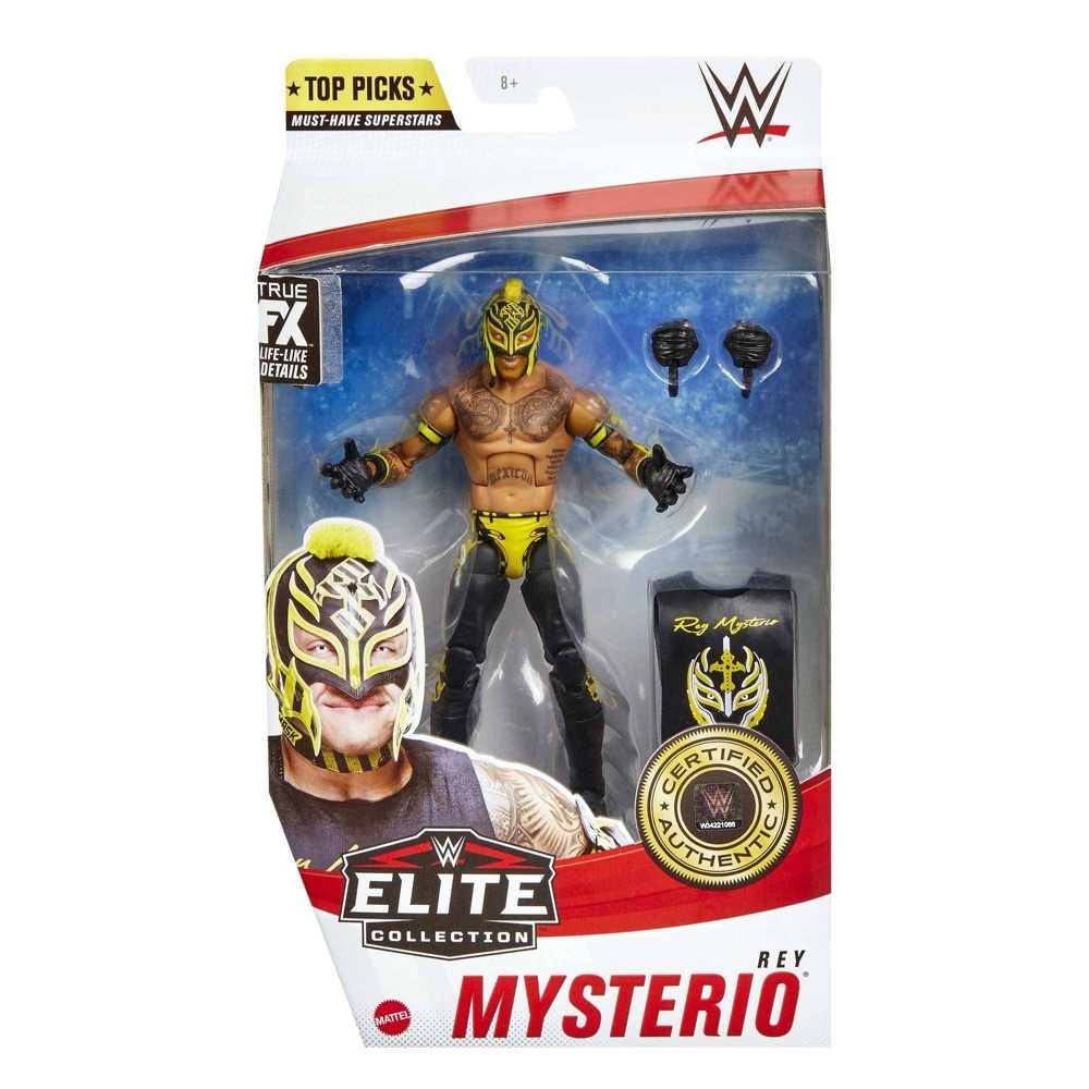slide 5 of 5, WWE Top Picks Elite Collection Rey Mysterio Action Figure, 1 ct