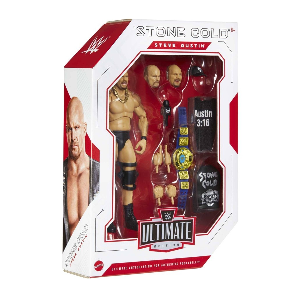 slide 6 of 6, WWE Ultimate Edition Stone Cold Steve Austin Action Figure, 1 ct