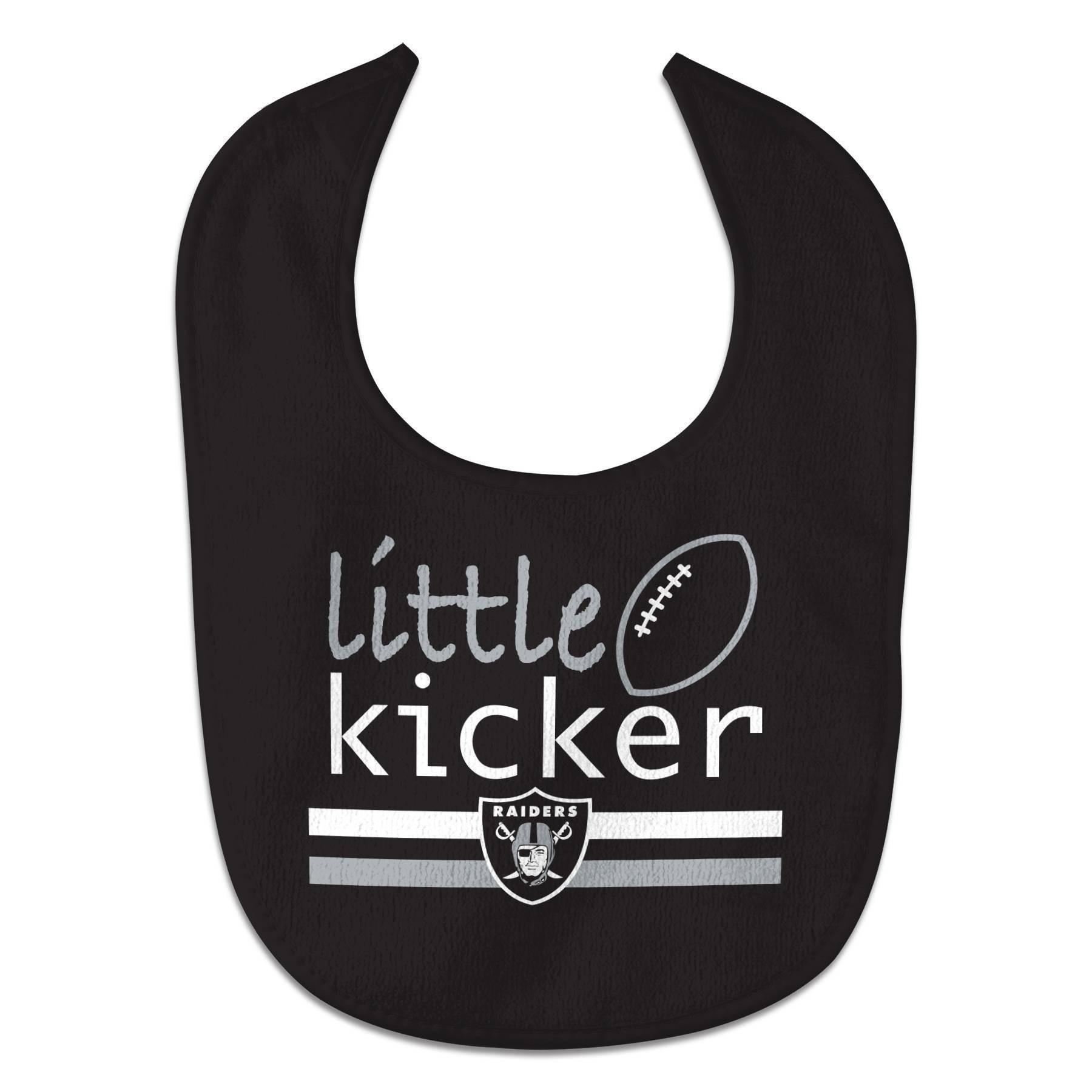 slide 1 of 3, NFL Las Vegas Raiders Baby Bib, 1 ct