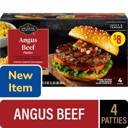 Private Selection Angus Beef Patties 1.33lb, 1.33 LB