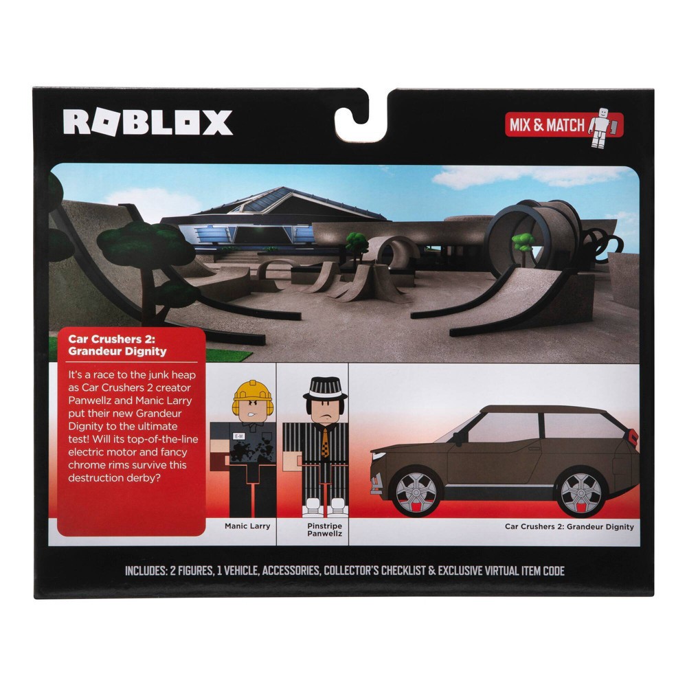 slide 5 of 6, Roblox Action Collection - Car Crusher 2: Grandeur Dignity Deluxe Vehicle (Includes Exclusive Virtual Item), 1 ct