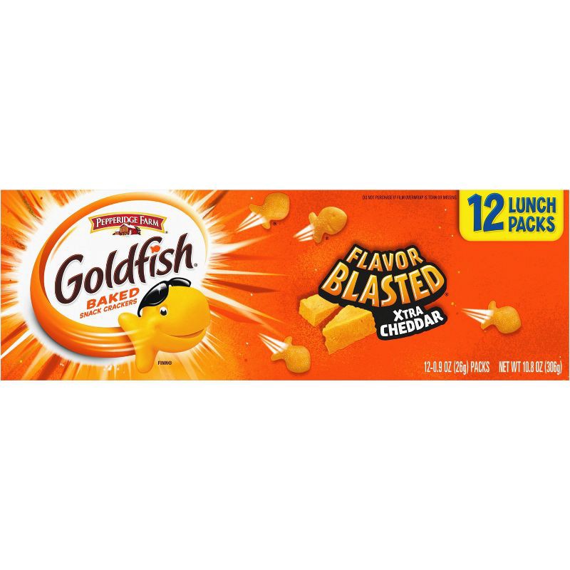 slide 4 of 7, Pepperidge Farm Goldfish Flavor Blasted Extra Cheddar - 10.8oz/12ct, 10.8 oz, 12 ct