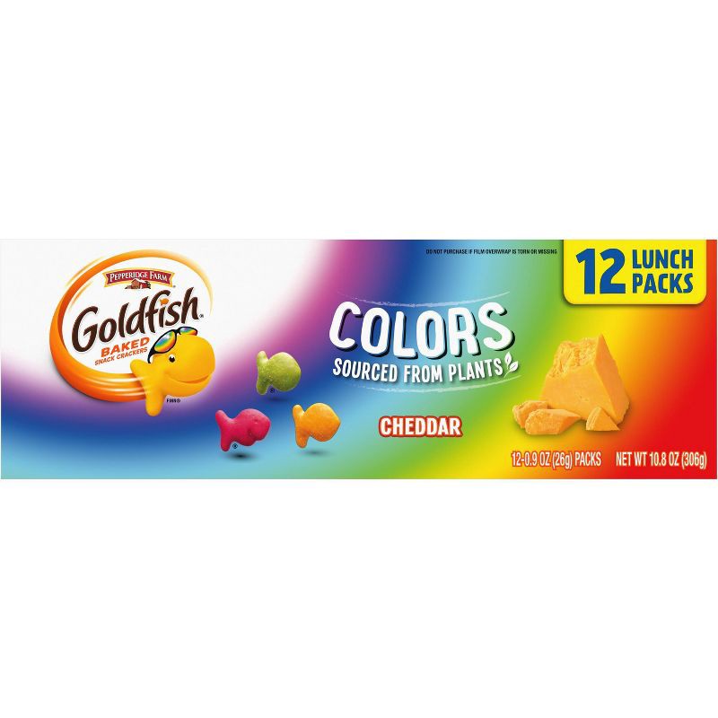 slide 7 of 13, Pepperidge Farm Goldfish Colors Cheddar - 10.8oz/12ct, 10.8 oz, 12 ct
