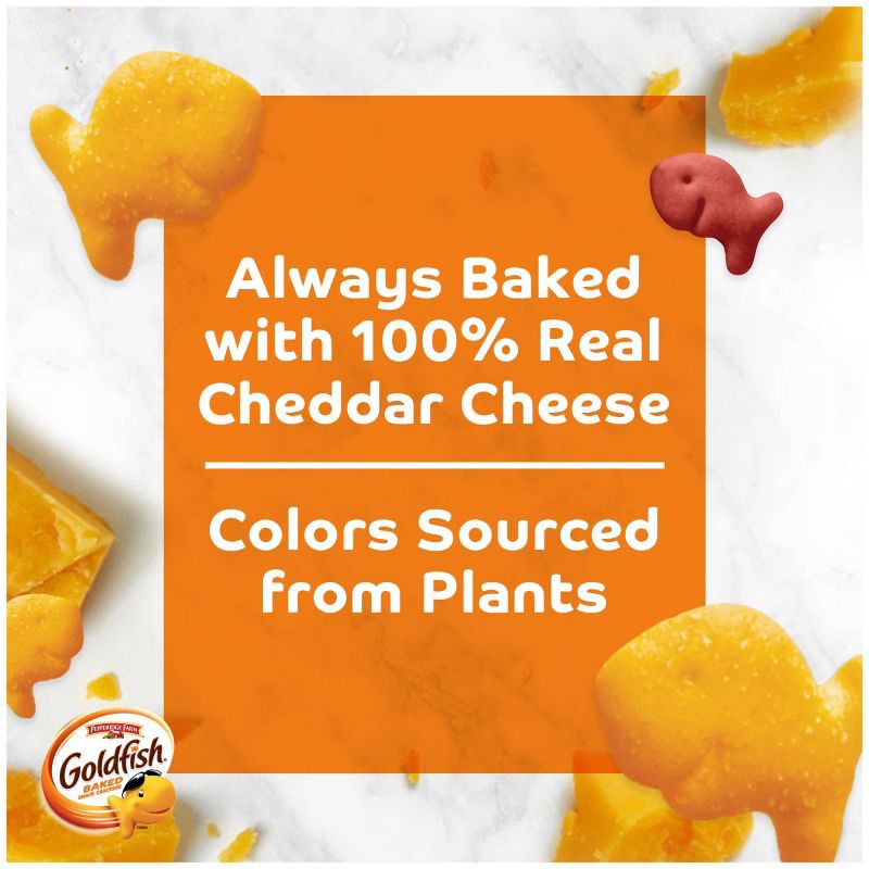 slide 11 of 13, Goldfish Colors Cheddar Crackers Snack Pack - 10.8oz/12ct, 10.8 oz, 12 ct