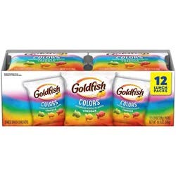 Goldfish Colors Cheddar Crackers Snack Pack - 10.8oz/12ct