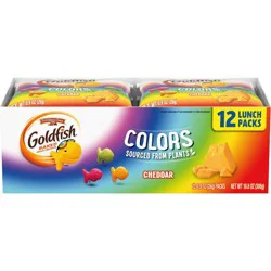 Goldfish Colors Cheddar Crackers Snack Pack - 10.8oz/12ct