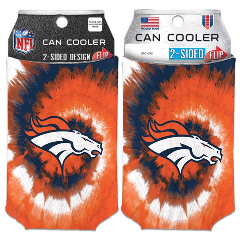 slide 3 of 3, NFL Denver Broncos Tie Dye Can Cooler, 1 ct