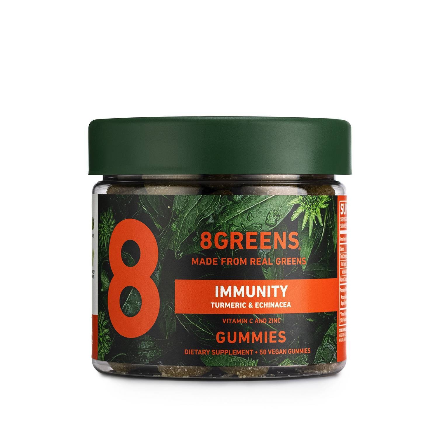 slide 1 of 7, 8Greens Immunity Vegan Gummies with Turmeric & Echinacea - 50ct, 50 ct