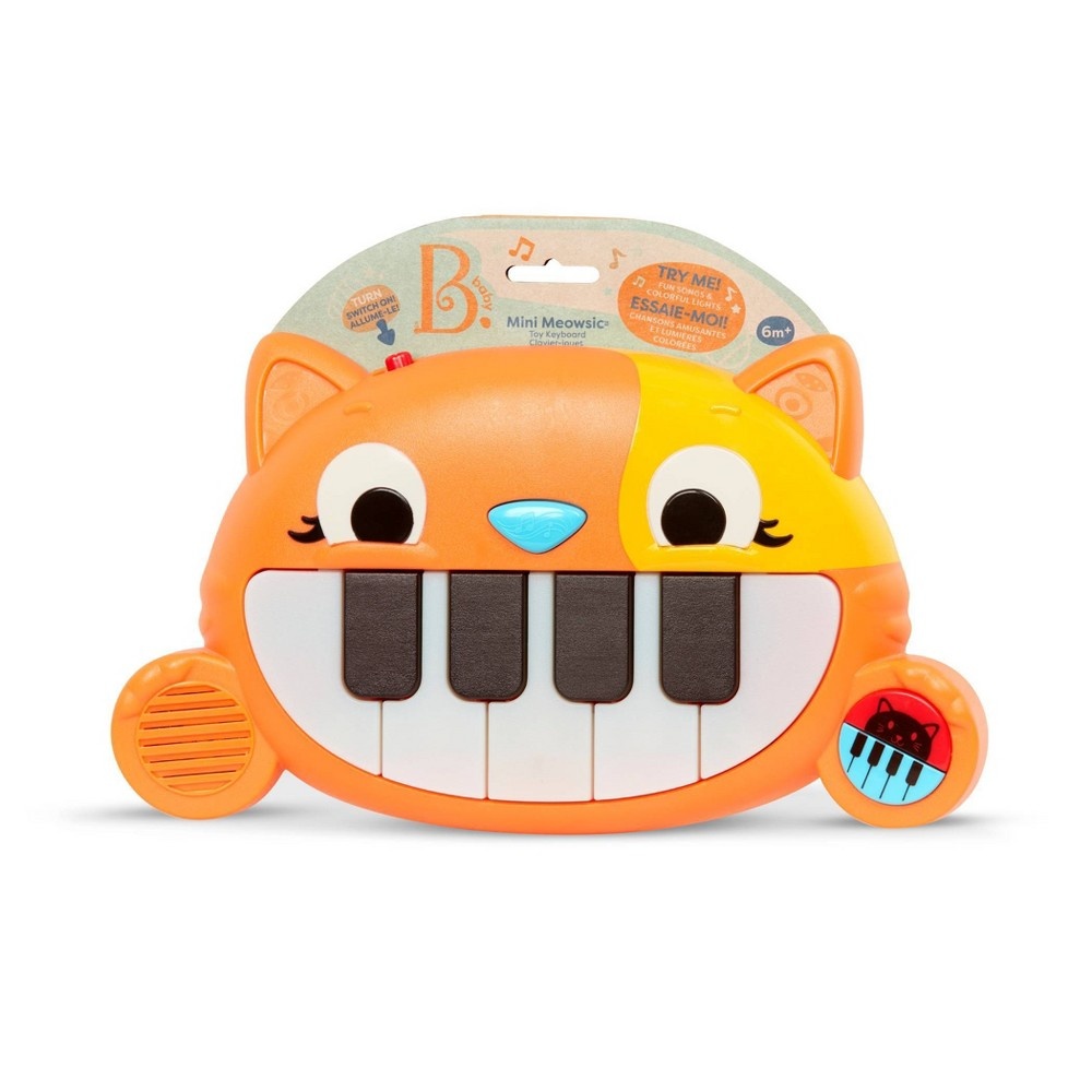 slide 4 of 5, B. baby Toy Cat Keyboard - Mini Meowsic, 1 ct