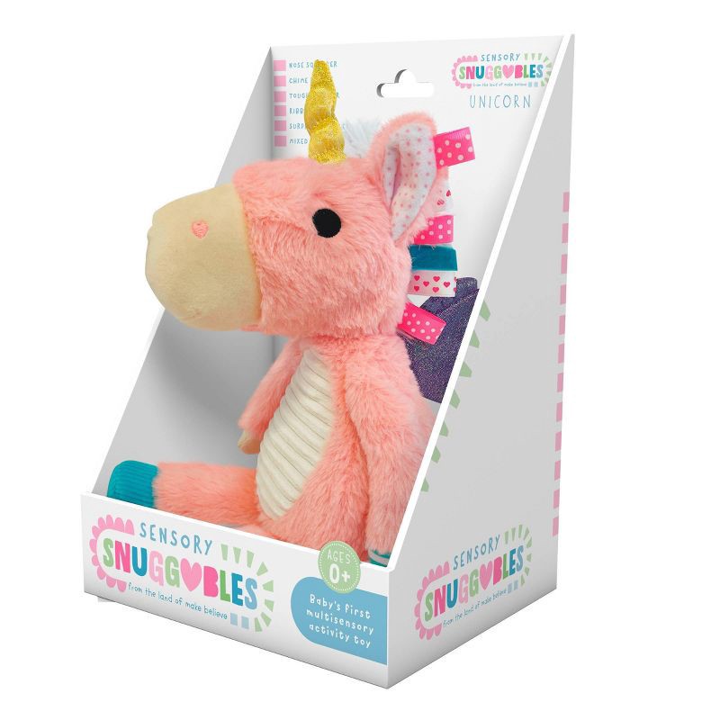 slide 2 of 5, Make Believe Ideas Sensory Snuggables Plush Stuffed Animal - Unicorn, 1 ct