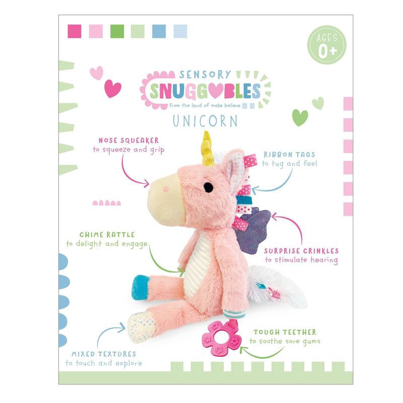 slide 3 of 5, Make Believe Ideas Sensory Snuggables Plush Stuffed Animal - Unicorn, 1 ct
