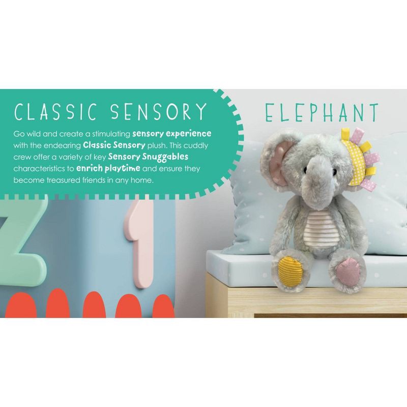 slide 4 of 5, Make Believe Ideas Snuggables Plush Stuffed Animal - Elephant, 1 ct