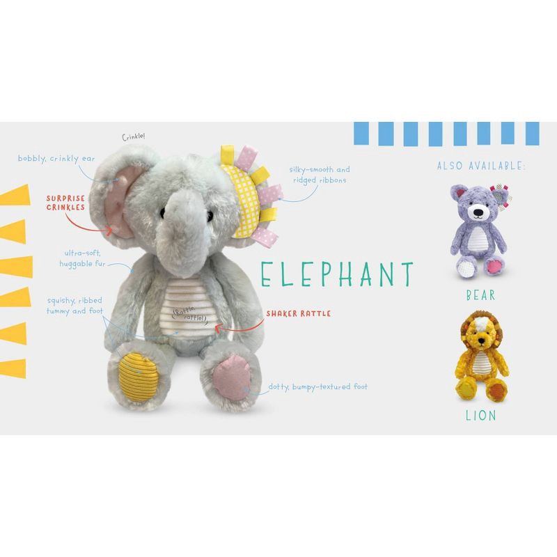 slide 5 of 5, Make Believe Ideas Snuggables Plush Stuffed Animal - Elephant, 1 ct