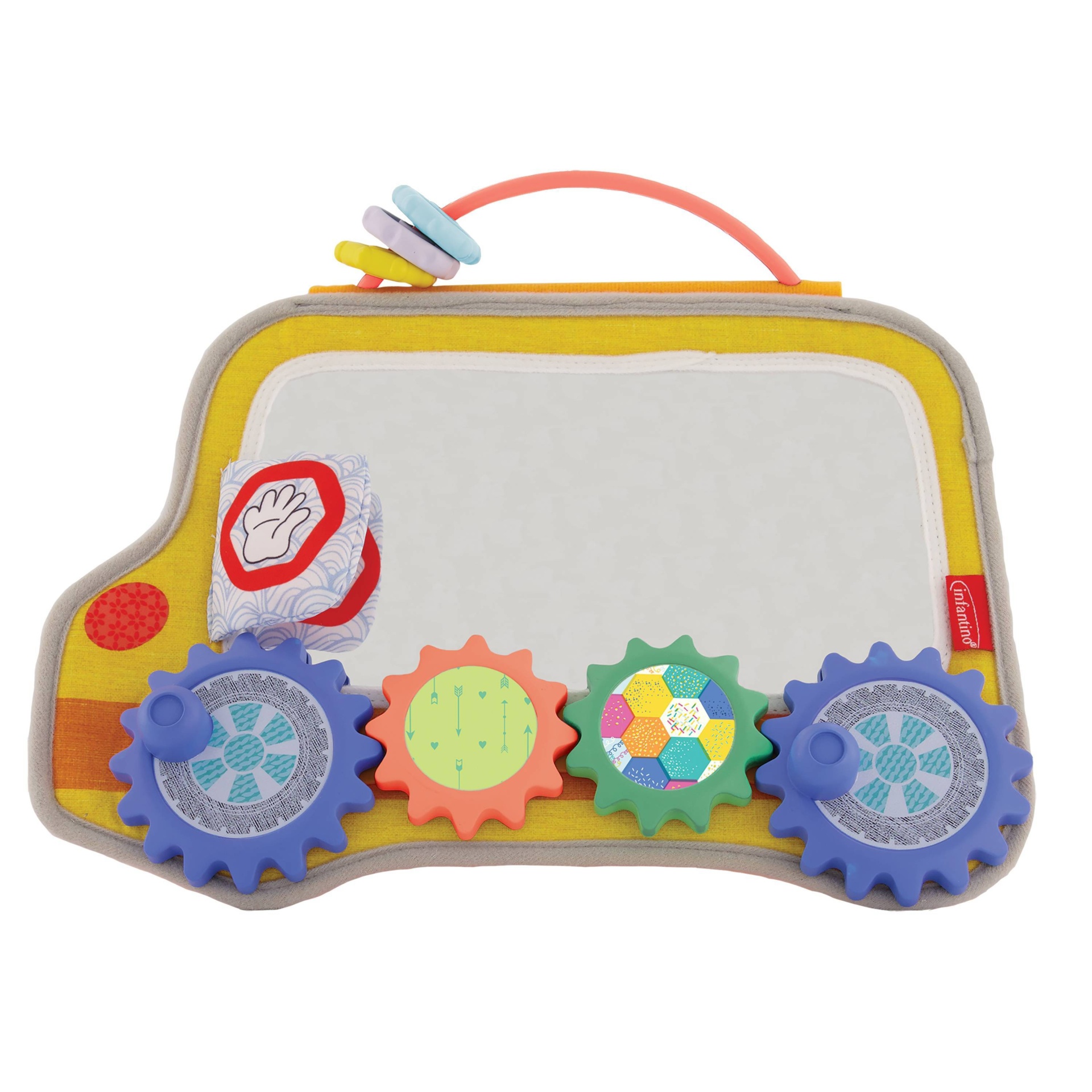 slide 1 of 7, Infantino Go Gaga! 2-in-1 Gears In Motion Activity Bus, 1 ct