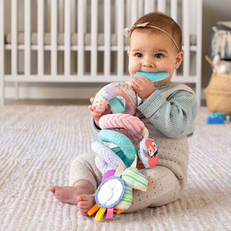 slide 2 of 6, Infantino Go Gaga! Spiral Activity Toy - Pink, 1 ct