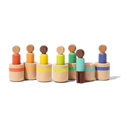 Lovevery Post & Play Peg People Baby Toy - 7ct