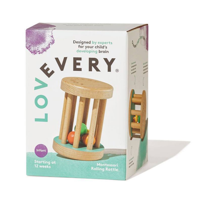slide 2 of 4, Lovevery Montessori Rolling Rattle, 1 ct